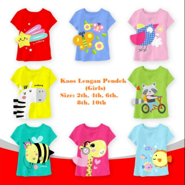 Kaos anak lengan pendek murah 3D Paddle Kids