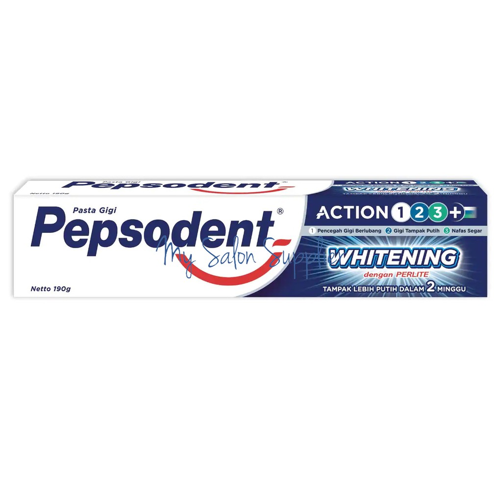 Pepsodent Pasta Gigi / Odol Action 123 Whitening 190g