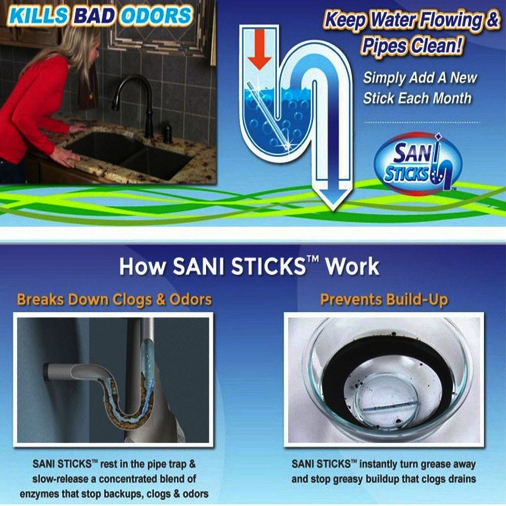 Sani Stick Isi 12 Pcs Mengatasi Saluran Air Mampet