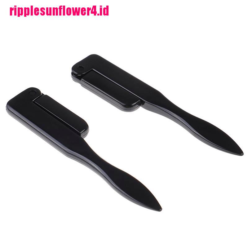 Sisir Bulu Mata Lipat Bahan metal Warna Hitam