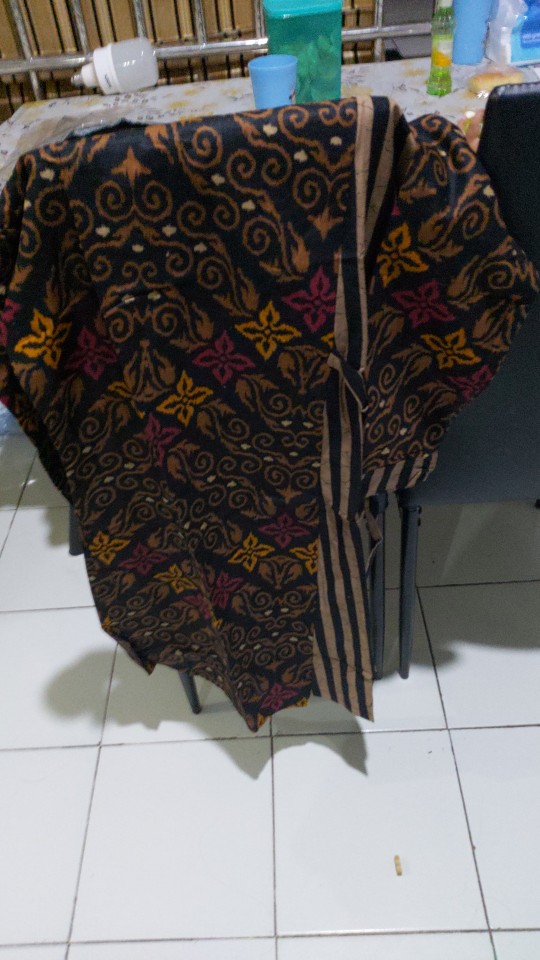 M-l-xl-xxl Batik Tunik Wanita Asj Sa Hrb026 Kenongo Pekalongan Sogan Tulis