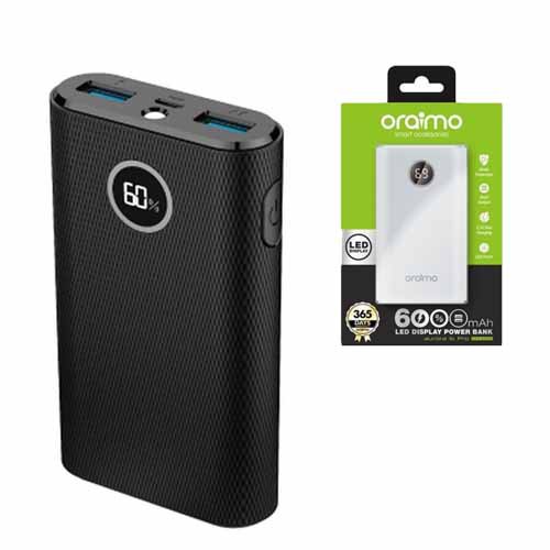 POWERBANK ORAIMO OPB-B602D 6000MAH DUAL USB