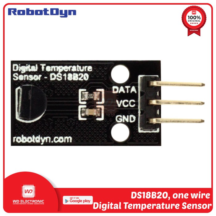 ROBOTDYN DS18B20 DIGITAL TEMPERATURE SENSOR DS18B20 MODULE