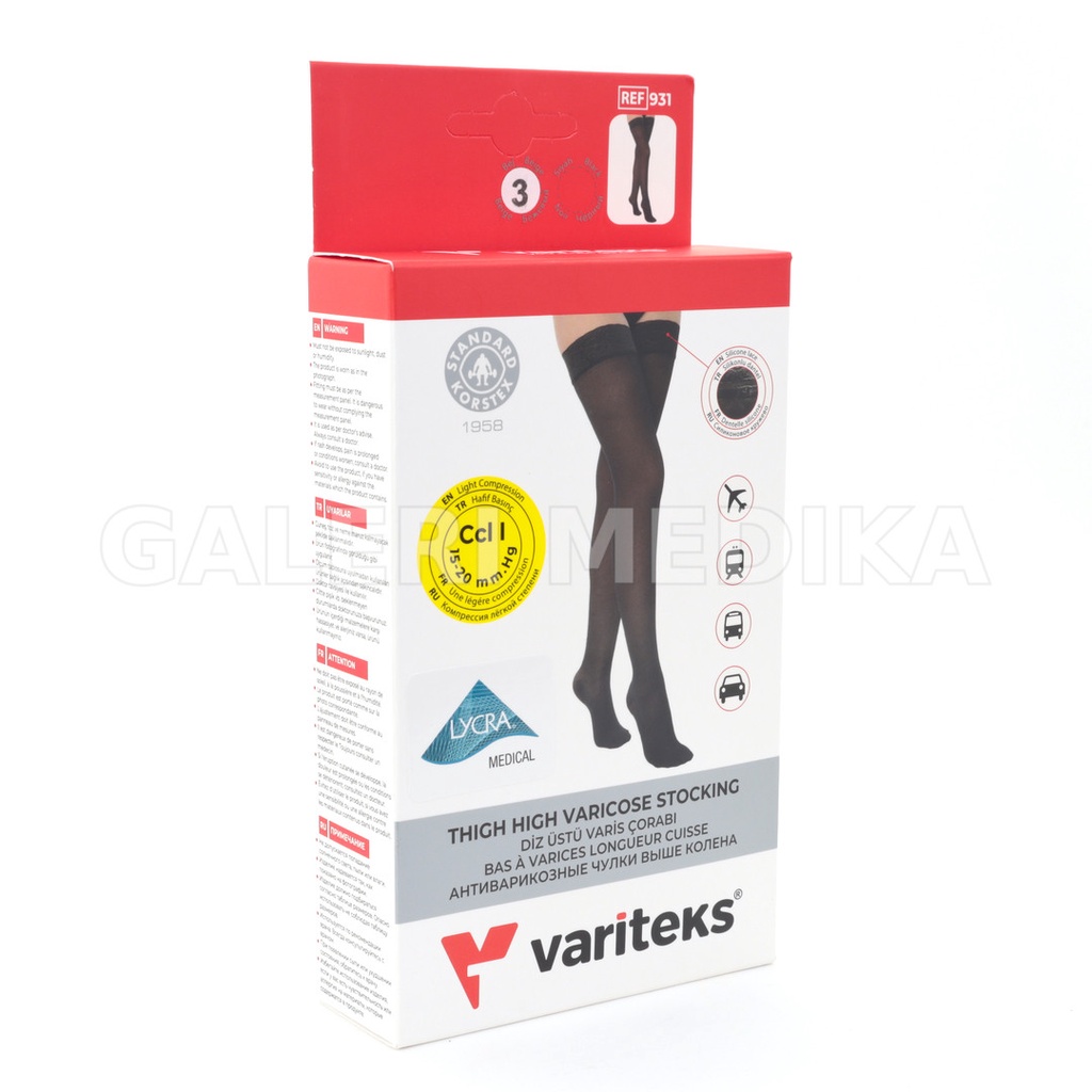 Stocking Varises / Stoking Varises Variteks 931 Kompresi Ringan 15-20mmHg Kelas I / Light Compression CCL 1