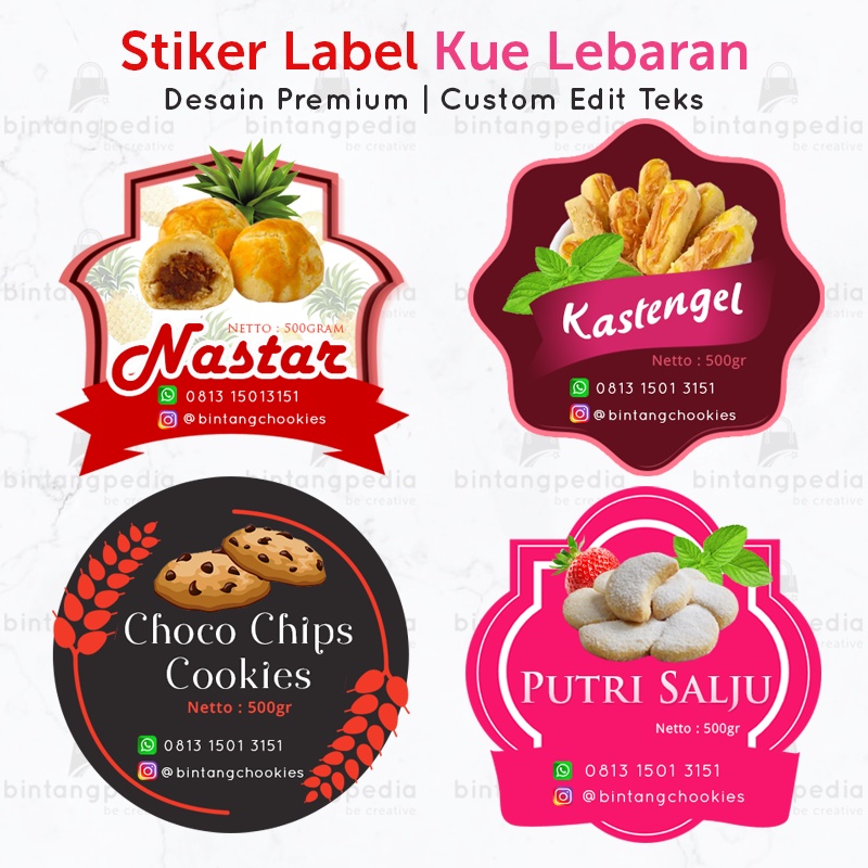 

PROMO!! STIKER NASTAR | STIKER KUE KERING LEBARAN TERMURAH (ISI 35-40PCS)