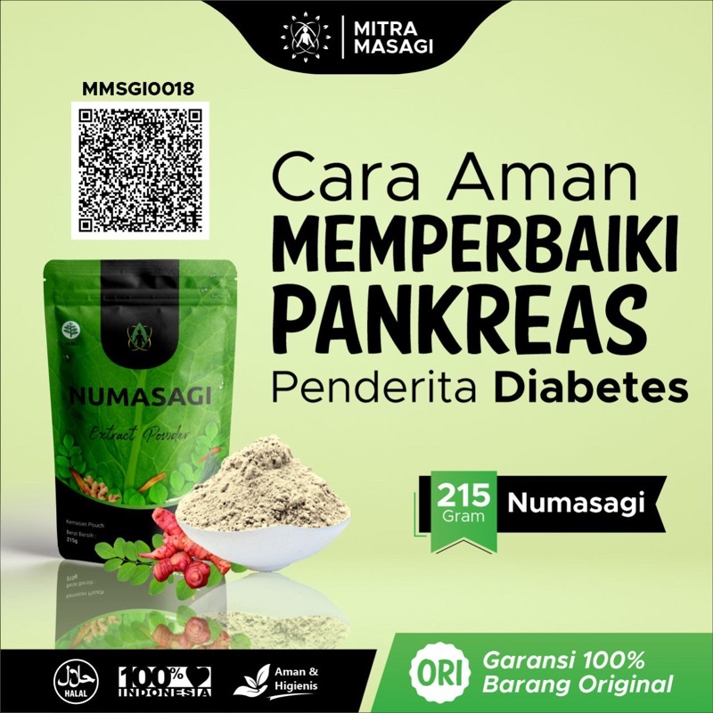 Numasagi nu masagi 215-masagi obat herbal diabetes original 215gr