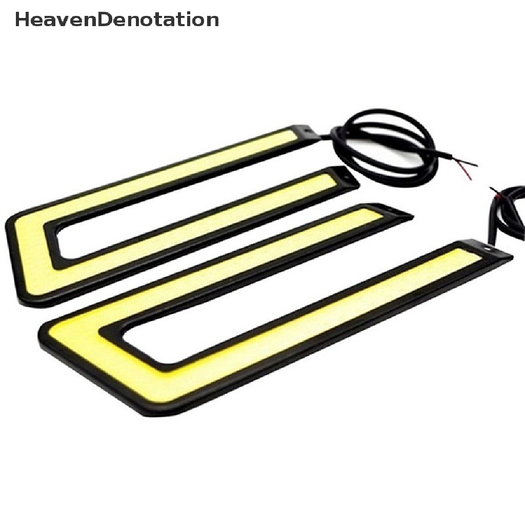 [HeavenDenotation] 1PC U-Shaped 12V LED COB Car Auto DRL Driving Daytime Running Lamp Fog Light