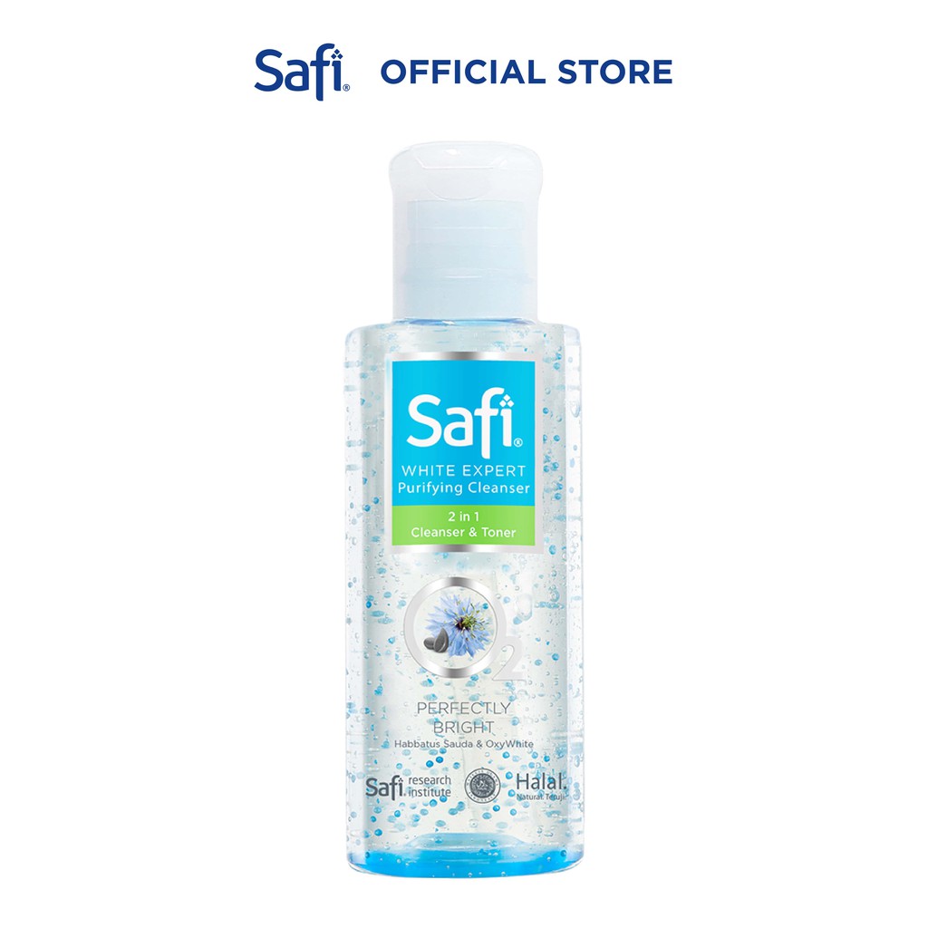 Jual Safi White Expert 2in1 Cleanser & Toner 70ml Foam Cleanser