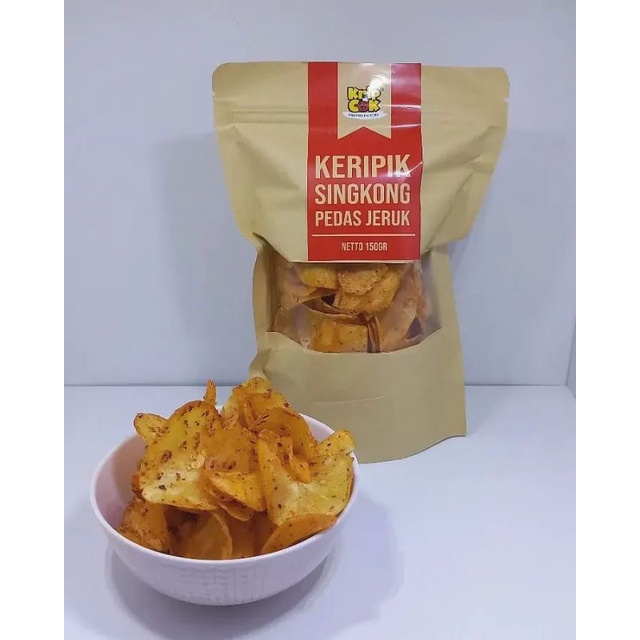 

Keripik Singkong Pedas Jeruk - Kripcok Factory