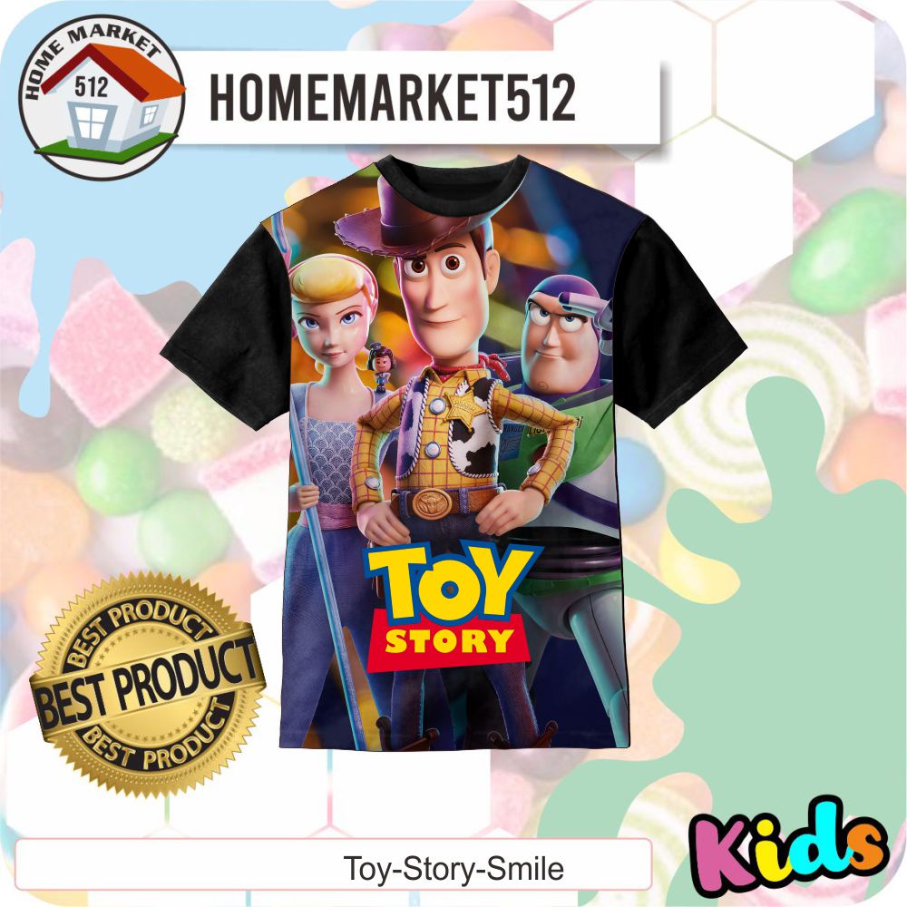 Kaos Anak Toy Story Smile Kaos Anak Laki-Laki Dan Perempuan | HOMEMARKET512