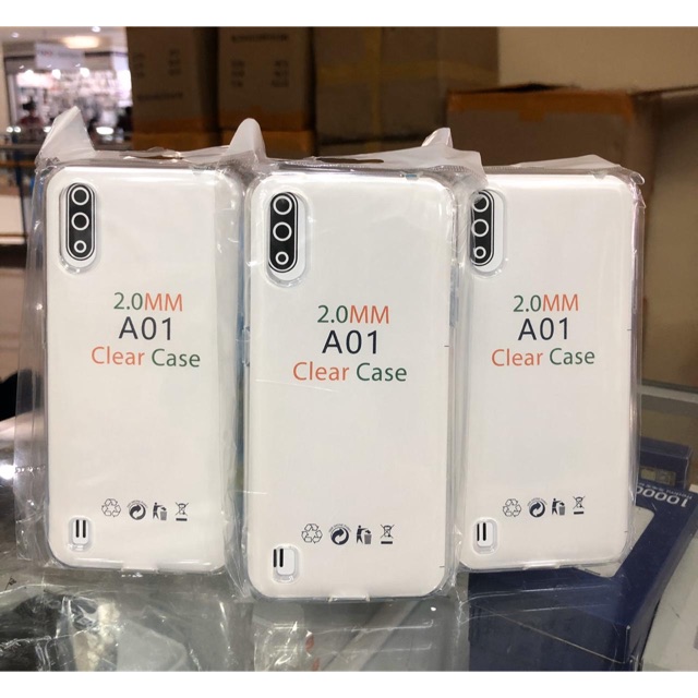 Jelly Case Samsung Galaxy A01 Transfaran Bening / Bahan Tebal Anti Jamur