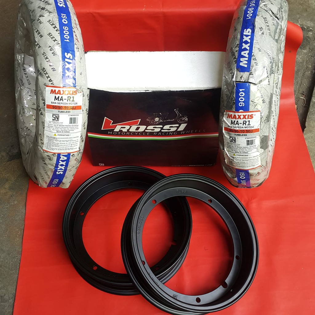 Paket Ban + Velg ukuran ring 10 untuk Vespa