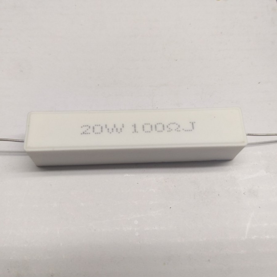 Resistor 20Watt - 100R 200R 300R 100 200 300 Ohm Kapur Cement