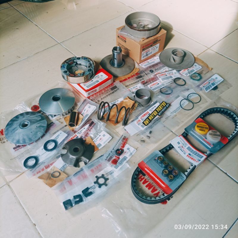 FULLSET ISIAN CVT MIO SPORTY SMILE SOUL FINO KARBU ORIGINAL YAMAHA