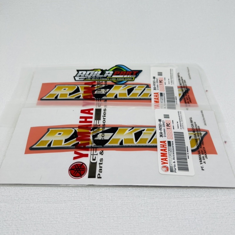 STICKER EMBLEM TUTUP AKI RX KING YAMAHA ORIGINAL 2001 2002 3KA-F4160-50