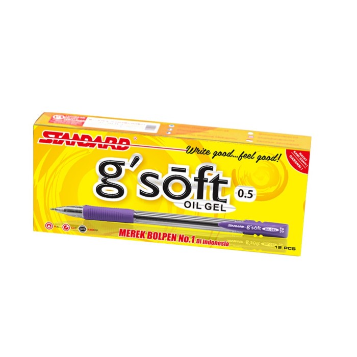 

STANDARD PEN G'SOFT 0.5 / 12 PCS - Biru Terlaris