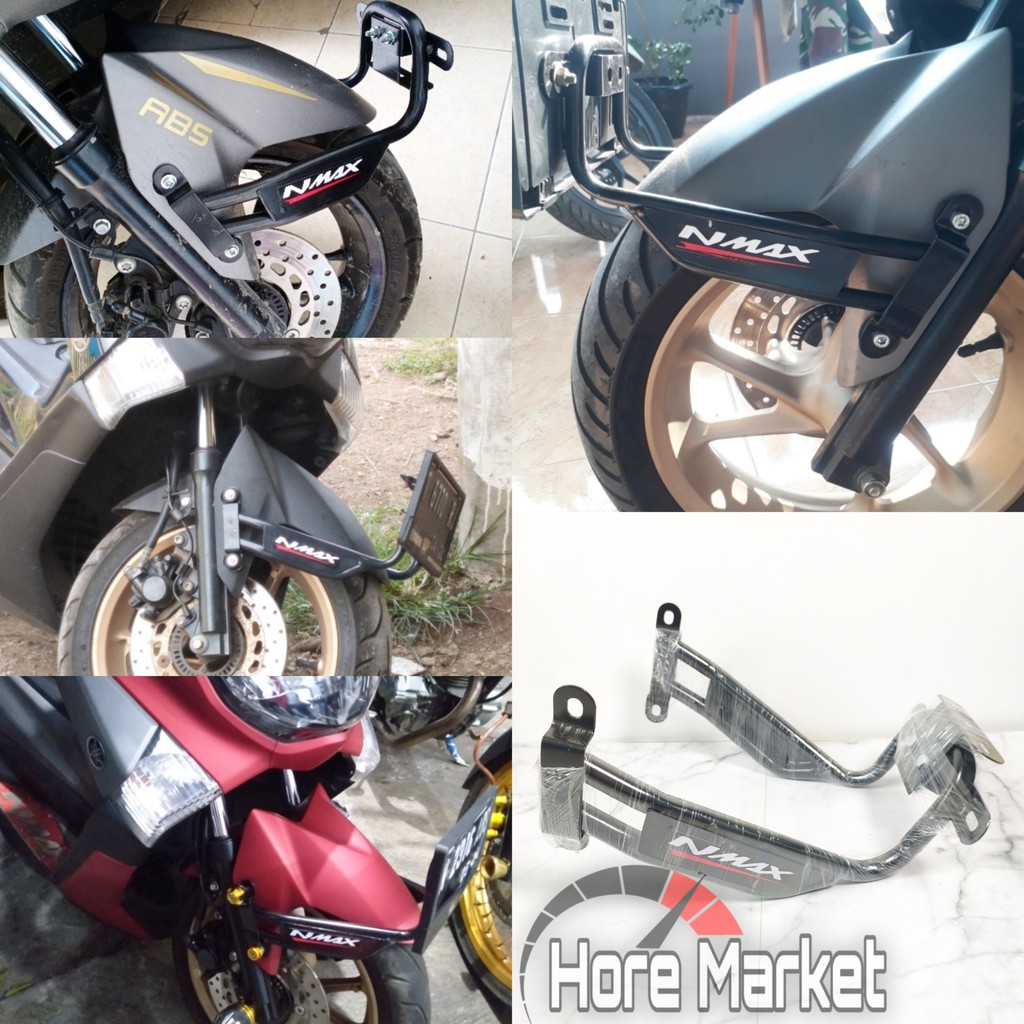 DUDUKAN PLAT NMAX BREKET PLAT NOMOR DEPAN NMAX BONUS 4 BAUT DAN KARET 2015 2016 2017 2018 2019 2020