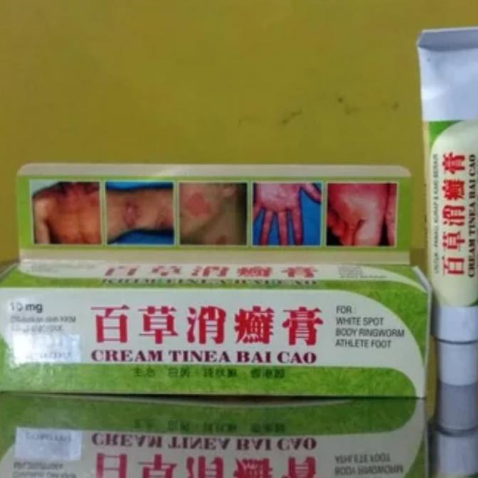 hanya disini] Cream Tinea Bai Cao / Salep kulit panu,kurap,kudis,gatal-gatal,dll