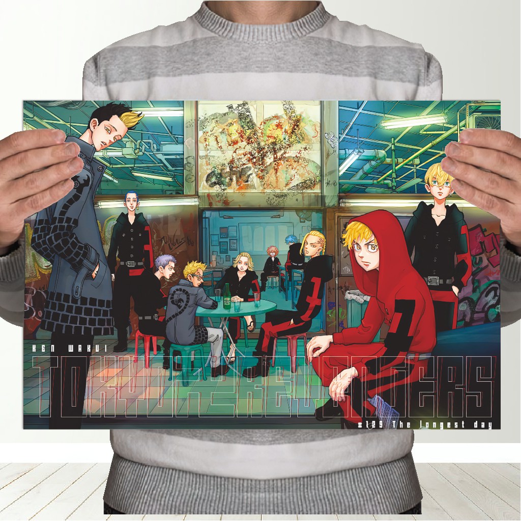 Poster Tokyo Revengers Anime - Size A3+ Takemichi Mikey Draken Baji Kazutora-7 Revengers