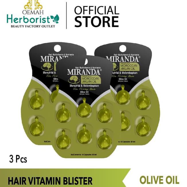 4585 miranda hair vitamin blister - olive oil 6x1ml - 3 pcs z9gf