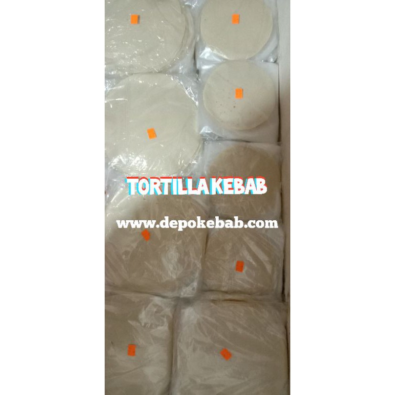 

kulit kebab, Tortilla besar diameter 25cm