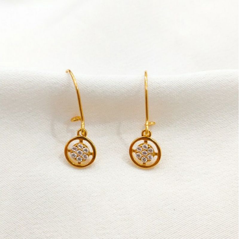 Asik Cantik Anting Hati Pink Emas asli