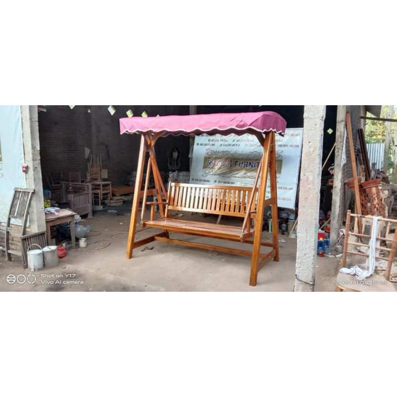 ayunan kayu jati/ayunan teras