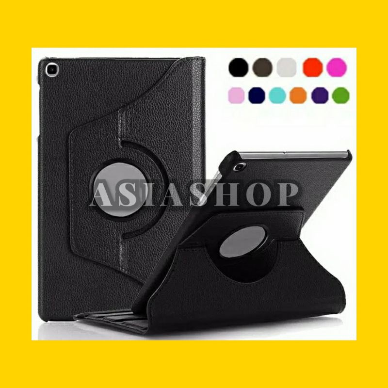 Flip Cover Case Rotary Leather Standing Kulit Jeruk Tablet Tab Samsung T295 P205 S6 Lite