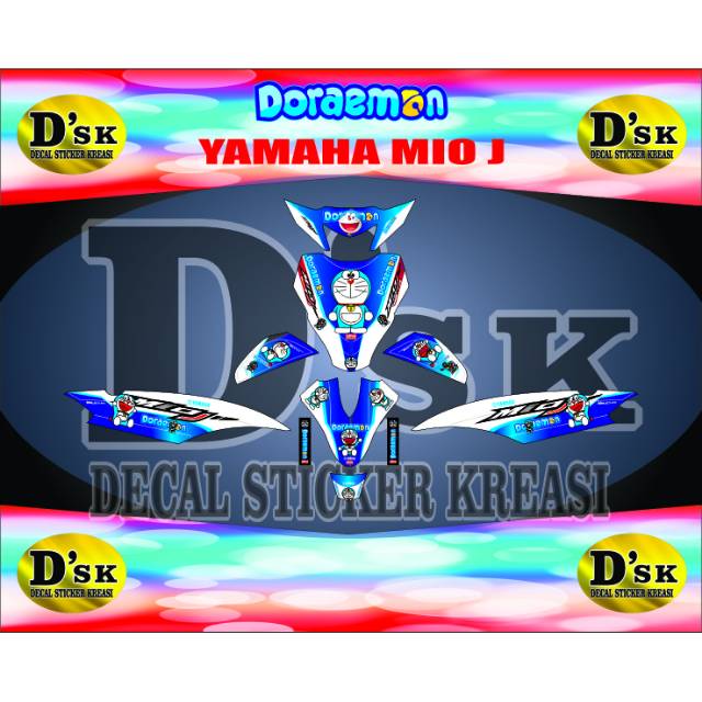 dekal stiker full body decal Sticker fullbody Yamaha Mio J Doraemon