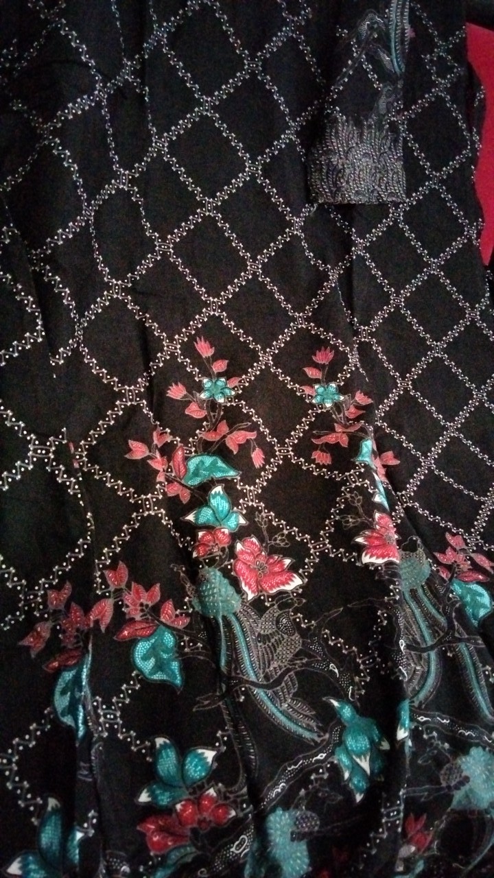 (cod)  Batik Couple Keluarga Sania Ruffle Ori Ndoro Jowi Dnt  Motif Jaring