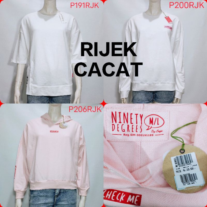 NEW Sweater Hoodie Wanita Model Terbaru NINETY DEGREES - OSELLA AP191RJK AP200RJK AP206RJK AP225RJK