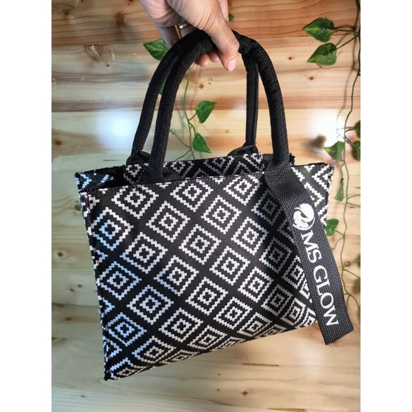 Totebag Kanvas Msglow Tas Kosmetik/tas jinjing ms glow/totebag ms glow