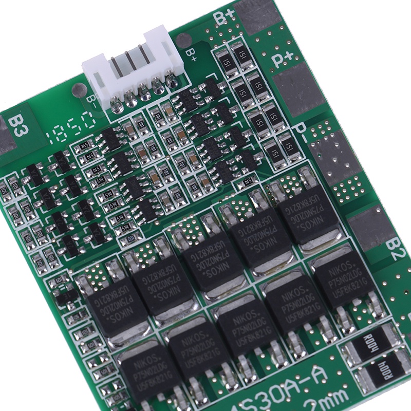 (LUCKID) Board pcb bms 4S 14.8v 30a Untuk Baterai li-ion 18650