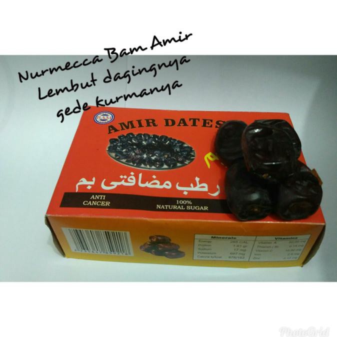 

Kurma Bam 650 gr PREMIUM Amir Madu/Anggur