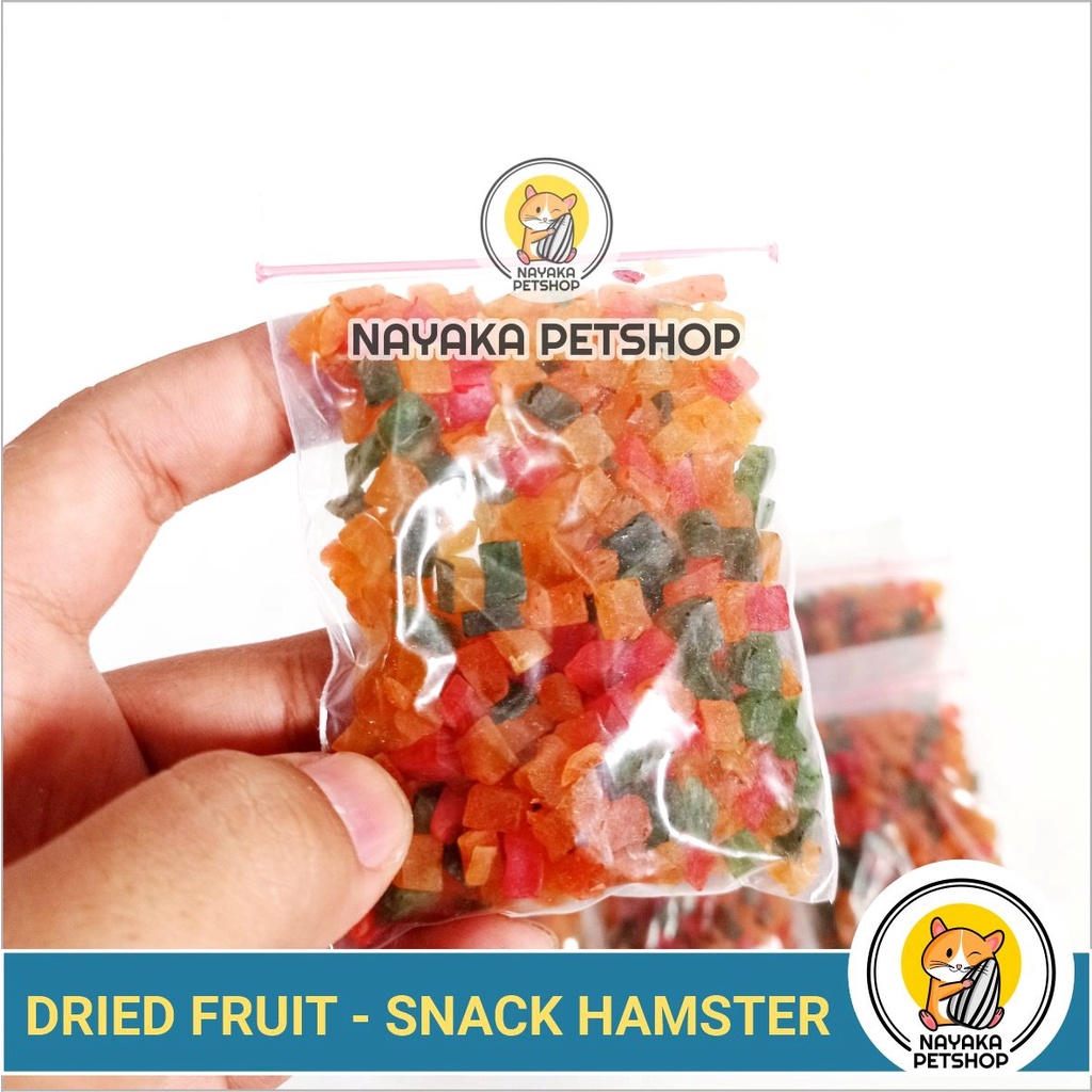 Buah Kering Snack Hamster Dried Fruit Cemilan Makanan Extra Food Pakan