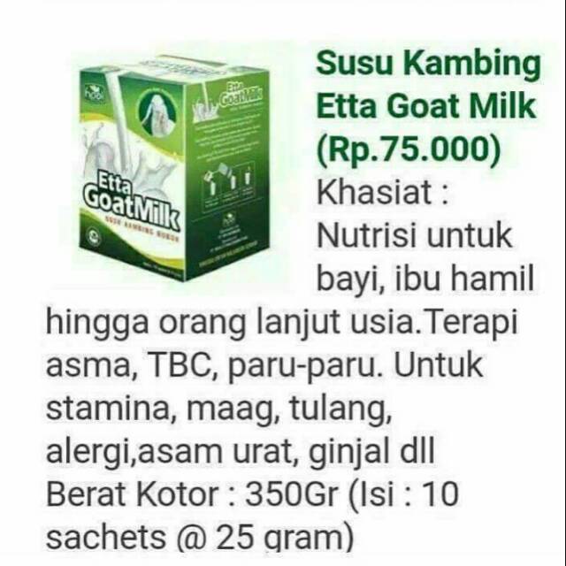 

Etta Goat Milk