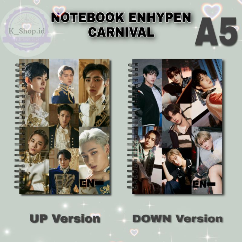 

[COD] NOTEBOOK A5 ENHYPEN Carnival Jay Jake Sunghoon Buku Murah