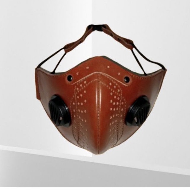 masker motor pria keren / masker kulit PU leather premium / masker anti debu