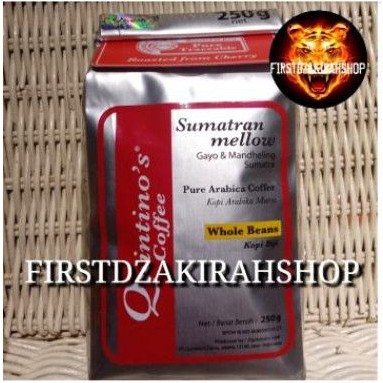 

quintino's coffe sumatran mellow (whole beans) 250gr