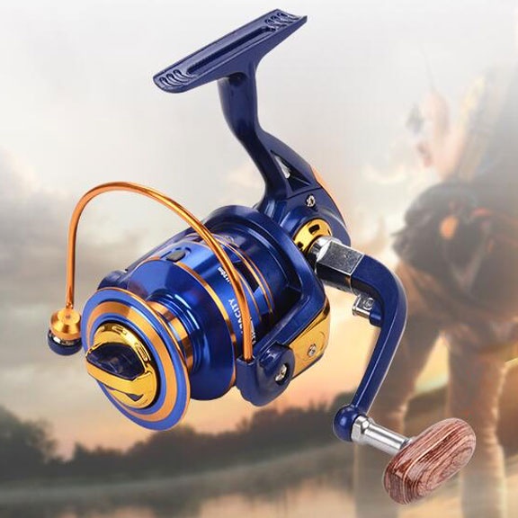 Reel Pancing Fanshun Gulungan Pancing FH3000 Metal Fishing Spinning Reel 10 Ball Bearing - Blue