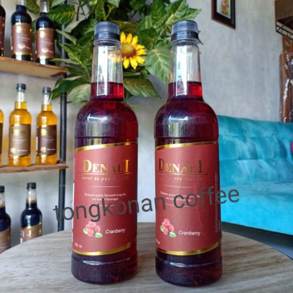 

denali syrup cranberry | sirup bahan baku minuman | sparkling