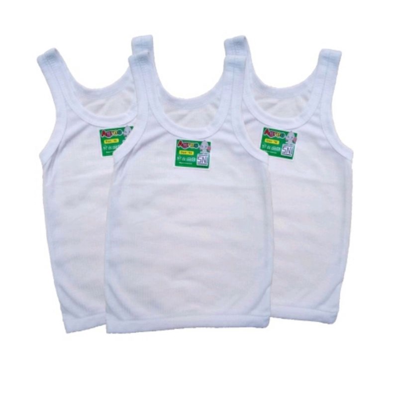 3Pcs Singlet Anak Agree / Kaos Dalam Anak Agree Kids ST02