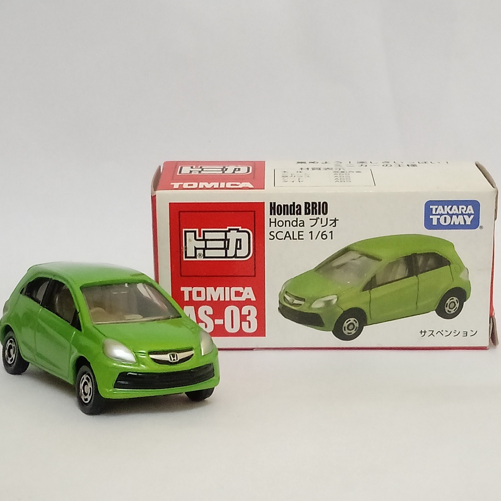 Diecast Honda Brio Tomica reguler AS-03 Takara Tomu Minaitur Mobil Koleksi pajangan mainan anak mura