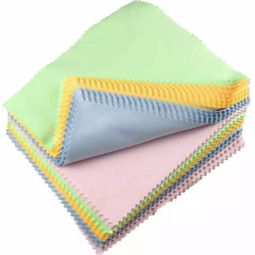 5 Pcs Lap Kacamata Halus, Import, Eceran, Kain Lap Kaca Mata, Murah, Serbaguna