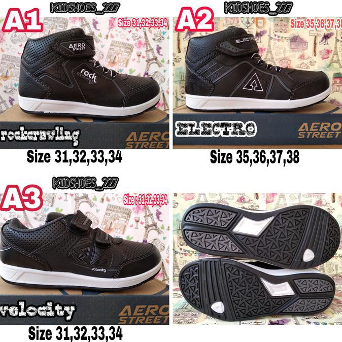 Sepatu Sekolah Anak Aero Street - Isi, Cantumkan