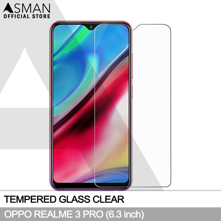 Tempered Glass OPPO Realme 3 Pro (6.3&quot;) | Anti Gores Pelindung Layar Kaca - Bening