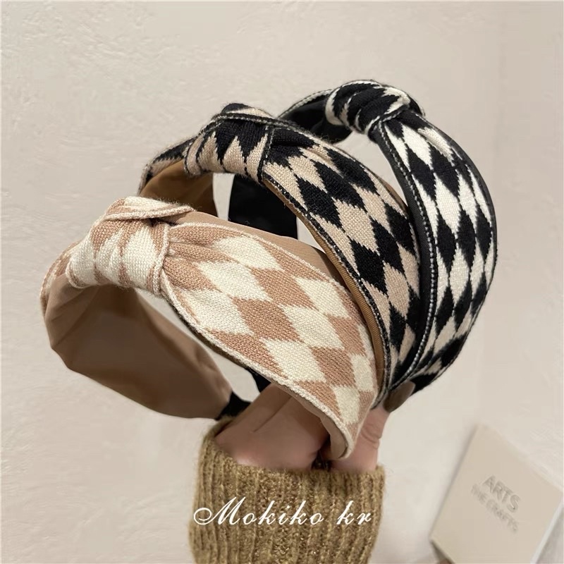 bando- 17 Women Girls Cross Bee Hairband Hair Band Female Sweet Patchwork