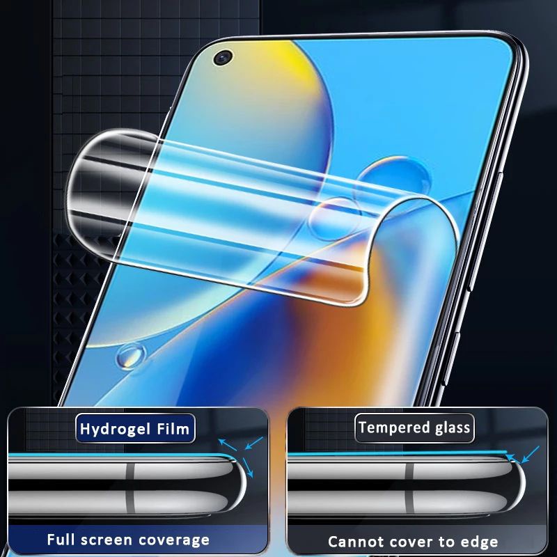 USAMS - HYDROGEL FILM HYBRID ANTI GORES OPPO A52 A72 A92 A53 A33 A93 F17 PRO FULL COVER PROTECTOR