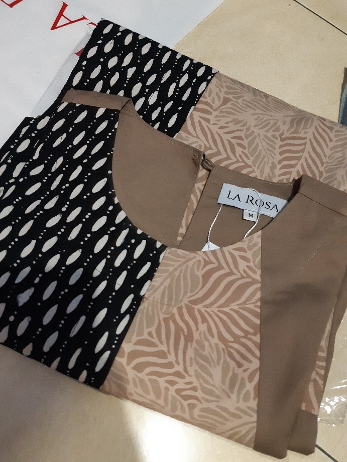 Dress/tunik Batik Malia Coklat