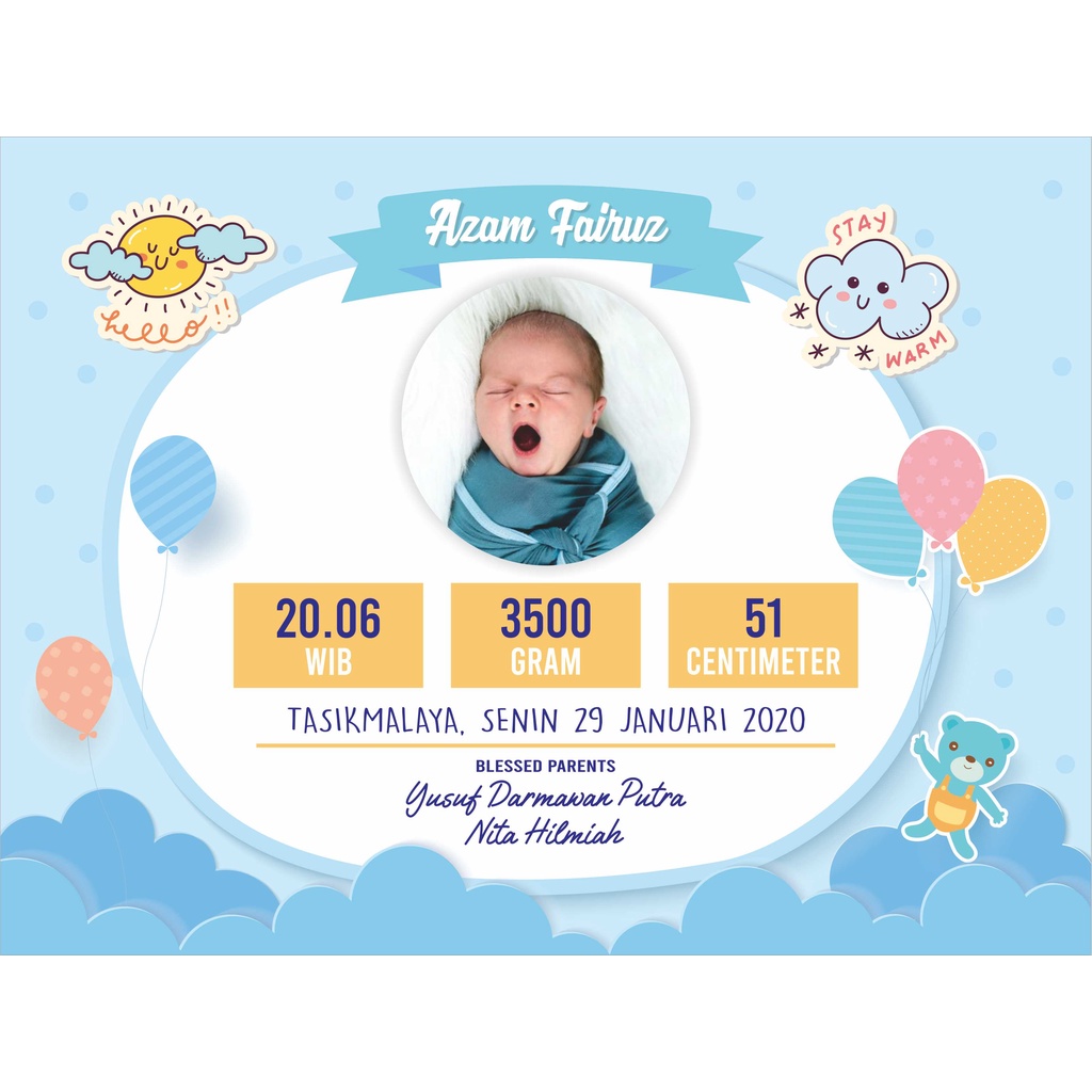 CETAK BIODATA BAYI UKURAN BESAR 17R/12Rs (48x32)cm-34